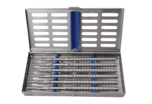 OSTEOTOMES FLAT STR S/6PCS WITH CASSETTE