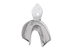 IMPRESSION TRAY DENTULOUS PERFORATED LOWER LARGE
